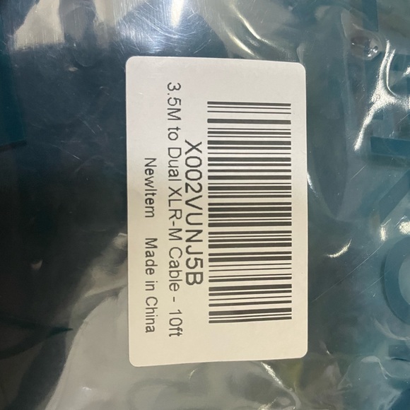 Professional Audio Cord Aux 3.5 To 2 Xlr Male 3 Pin 10 Ft - Picture 4 of 6